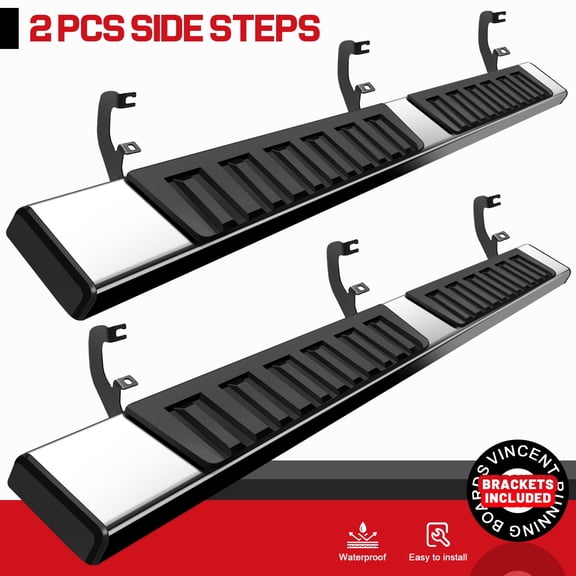Fit 19-25 Chevy Silverado/GMC Sierra 1500 DOUBLE CAB 6" Side step Running board