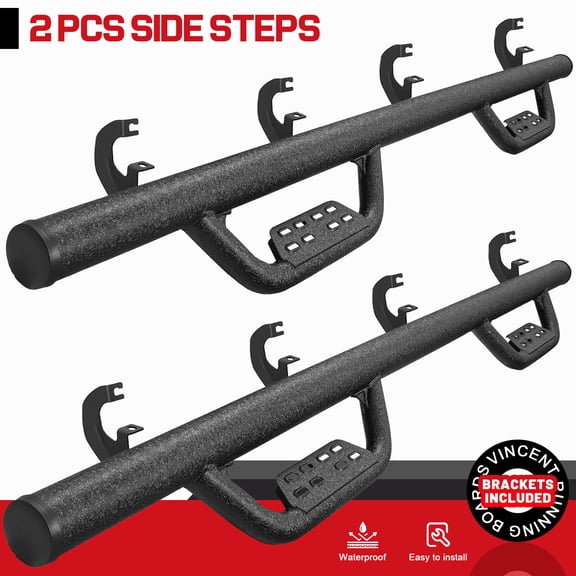 Fit 19-26 Silverado/Sierra Crew Cab Drop Nerf Bar Running Boards Side Step BOC