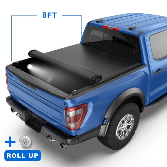Fit 1988-07 Chevy Silverado GMC Sierra Roll-UpTonneau Cover Vinyl Truck Bed 8 Ft