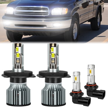 LED Combo Kit H4/9003 + 9006 – 4 Bulbs – 6000K White – 2000-2006 Toyota Tundra