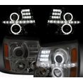 thumbnail image 2 of Custom Look For Your Escalade: Superbautoparts Dual Halo Projector Headlights For 2002-2006 Cadillac Escalade – LED Strip 2 of 6