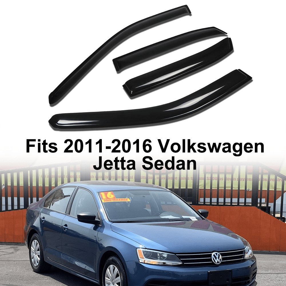 Fit 2011 12 13 14 15 2016 Volkswagen Jetta Sedan Window Visor Vent Wind