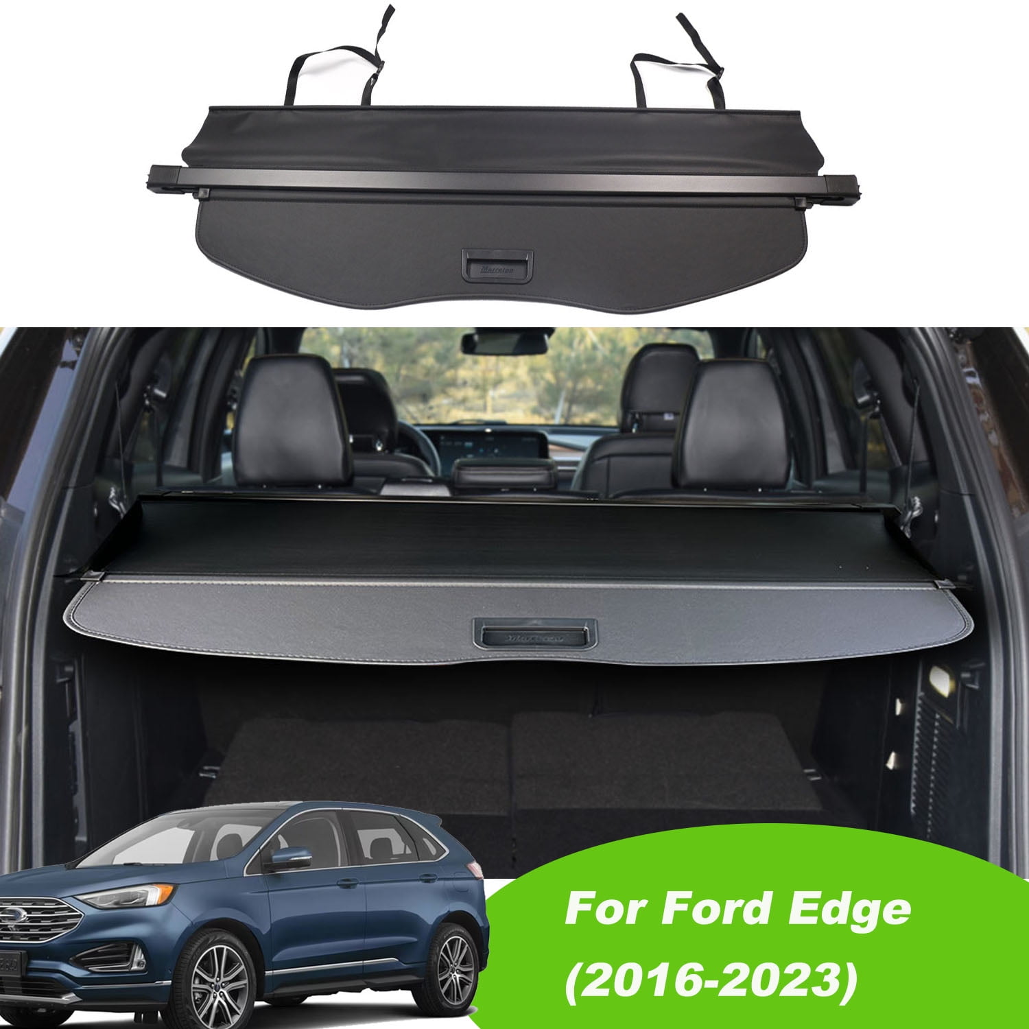 Fit 2016-2023 Ford Edge Retractable Cargo Cover for 2016 2017 2018 2019