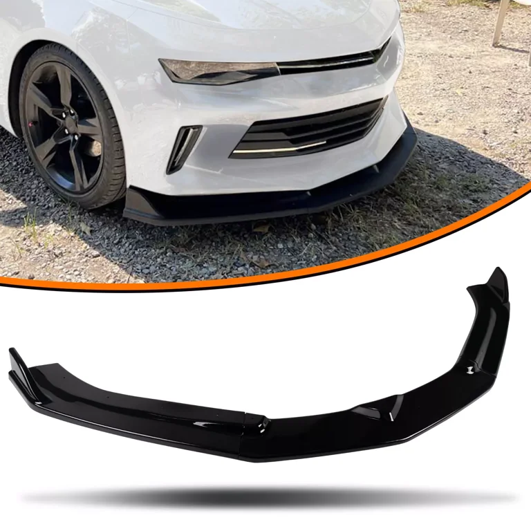 Fit 2016 2017 2018 Chevy Camaro LT LS SS ZL1 Style Front Bumper Lip Spolier Splitter Gloss Black ABS