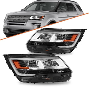 Fit 2016 2017 2018 Ford Explorer Limited/XLT/Platinum LED DRL Headlights L+R