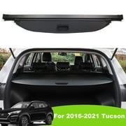 Fit 2016-2021 Hyundai Tucson Retractable Cargo Cover for 2016 2017 2018 2019 2020 2021 Hyundai Tucson SUV Accessory Rear Trunk Privacy Shield Shade, Black
