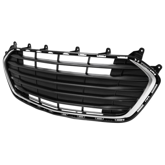 Fit 2017-2022 Chevrolet Trax Chrome + Black Front Bumper Lower Grill Grille
