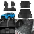 thumbnail image 1 of Fit 2019-2025 Toyota Rav4 Floor Mats TPE Cargo Liner All Weather Rear Trunk Mat for Toyota Rav4 Accessories (Backrest Mats+Cargo Liner+Floor Mats), 1 of 9