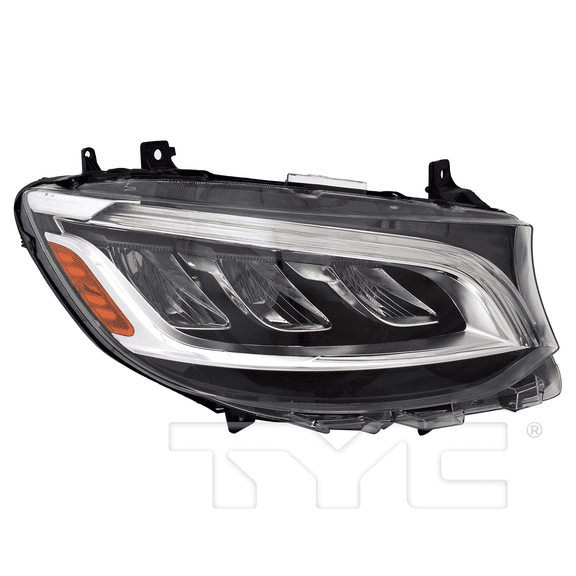 Fit 2019-2024 Mercedes Sprinter Van 1500/2500 Passenger/Right Side LED Headlight, (W/O Logo)