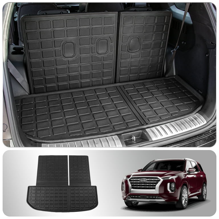 Fit 2020-2024 Hyundai Palisade Trunk Mat Cargo Liner Trunk Liner Cargo Mat  TPE All Weather Back Seat Cover Protector Palisade 2022 Accessories(Trunk
