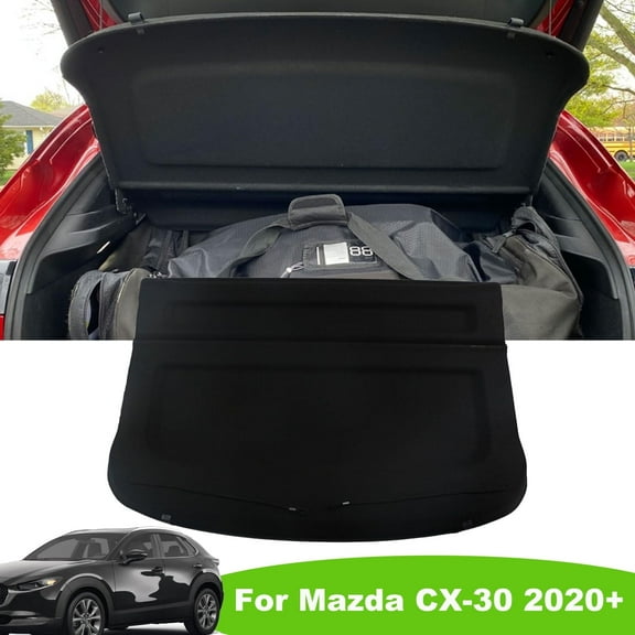Fit 2020-2025 Mazda CX-30 Non-Retractable Cargo Cover for 2020 2021 2022 2023 2024 2025 Mazda CX-30 SUV Rear Trunk Luggage Privacy Shade, Black