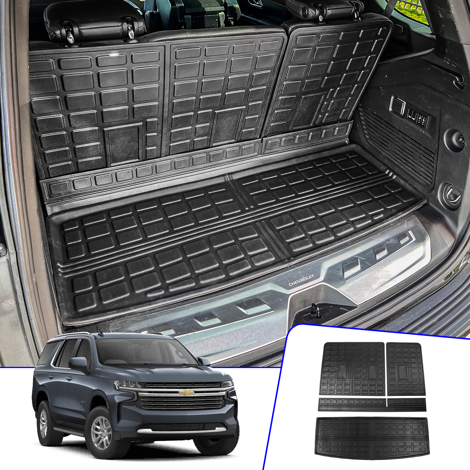 Fit 2021 2022 2023 Chevrolet Tahoe GMC Yukon Cargo Mat Trunk Mat Cargo