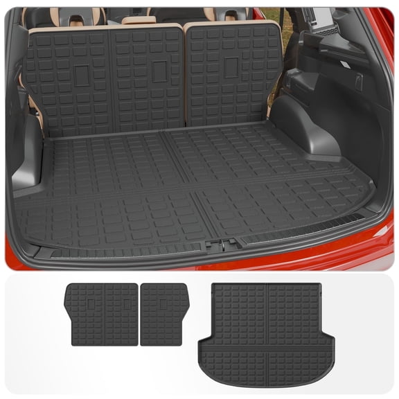 Fit 2021-2023 Hyundai Santa Fe 5 Seats Cargo Liner Trunk Mat Back Seat Cover Protector 2022 Santa Fe Accessories