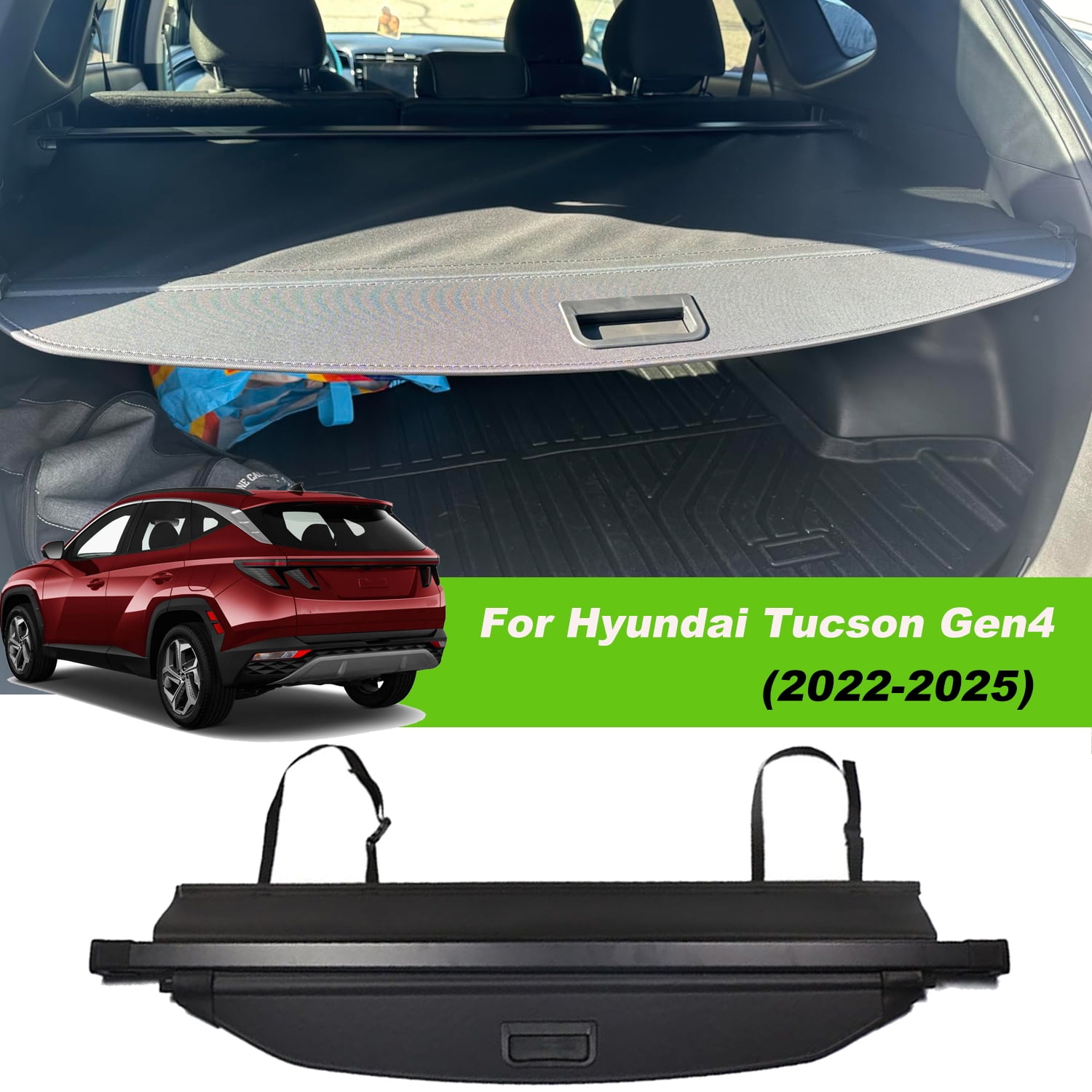 Fit 2022-2025 Hyundai Tucson No Gap Cargo Cover for 2022 2023 2024 2025 ...