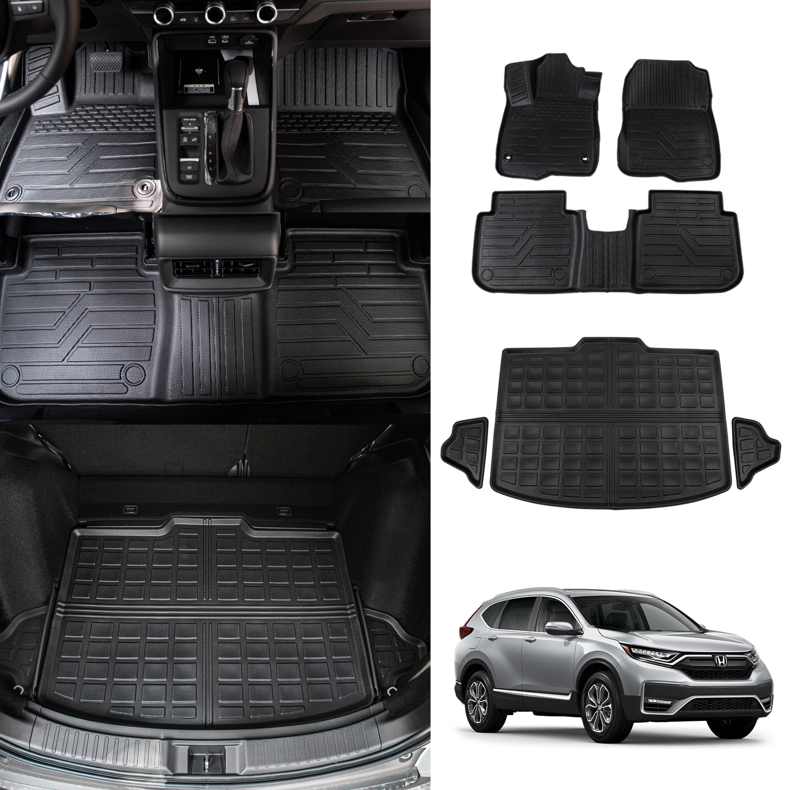 Fit 2023 2024 Honda CRV Cargo Mat Trunk Mat All Weather Cargo Liner