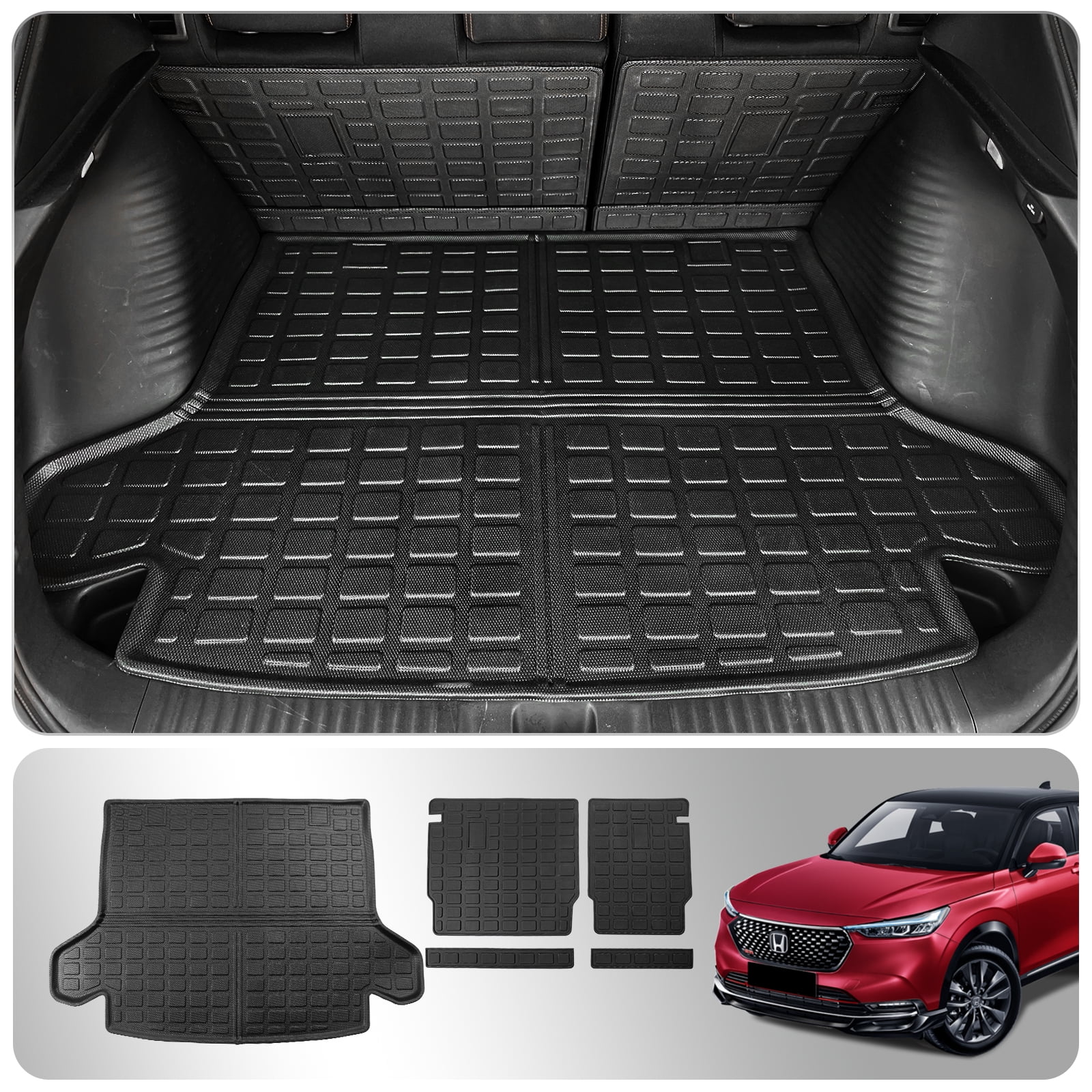 Fit 2023 2024 Honda HRV Cargo Liner Rear Trunk Mat TPE Back Seat Cover Protector 2023 HR V Accessories Walmart