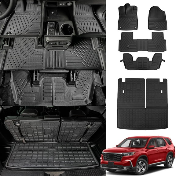 Fit 2023 2025 Honda Pilot Floor Mats Cargo Mat Trunk Mat Trunk Liner Pilot Accessories