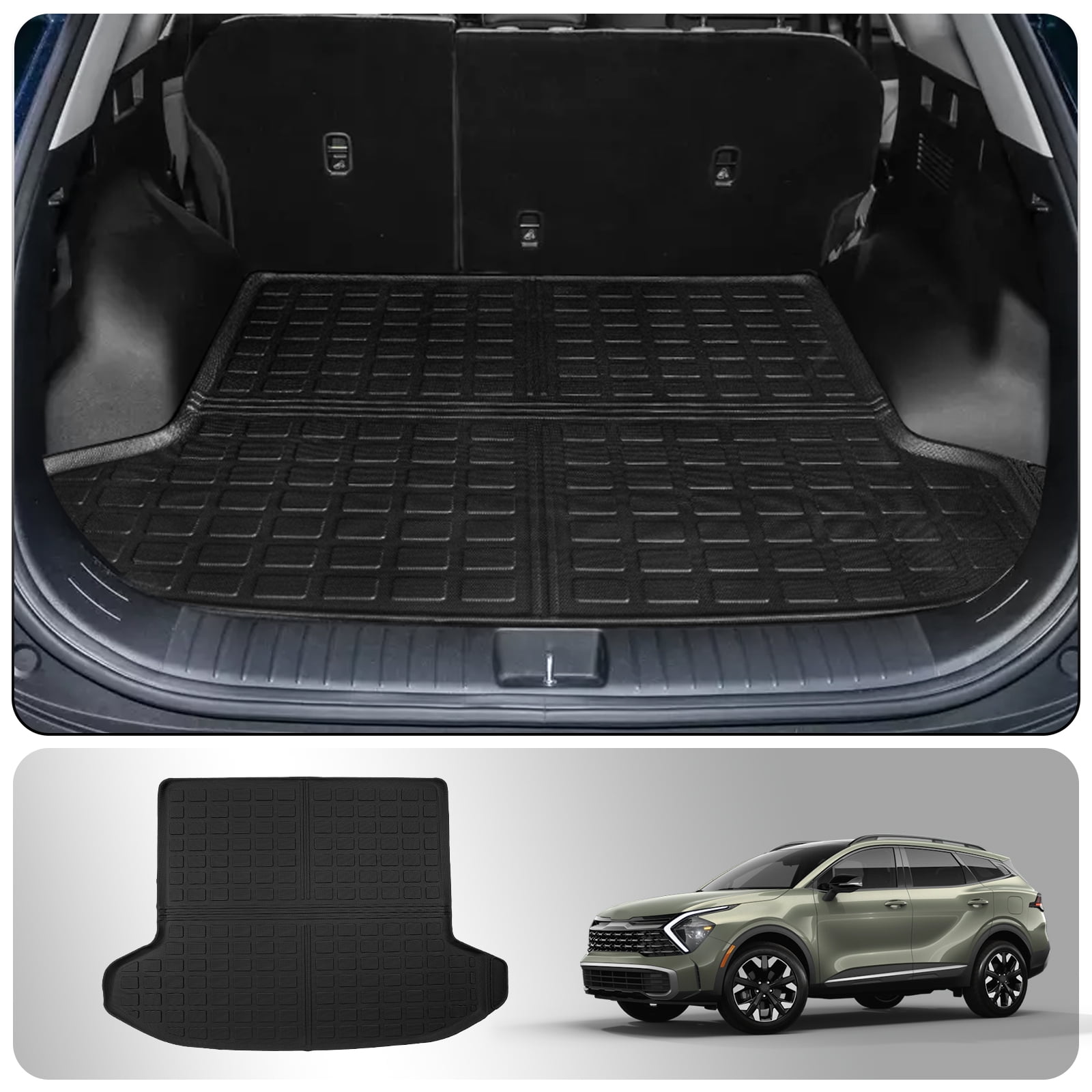 Fit 2023 2024 KIA Sportage Cargo Mat Trunk Mat TPE Trunk Liner 2023