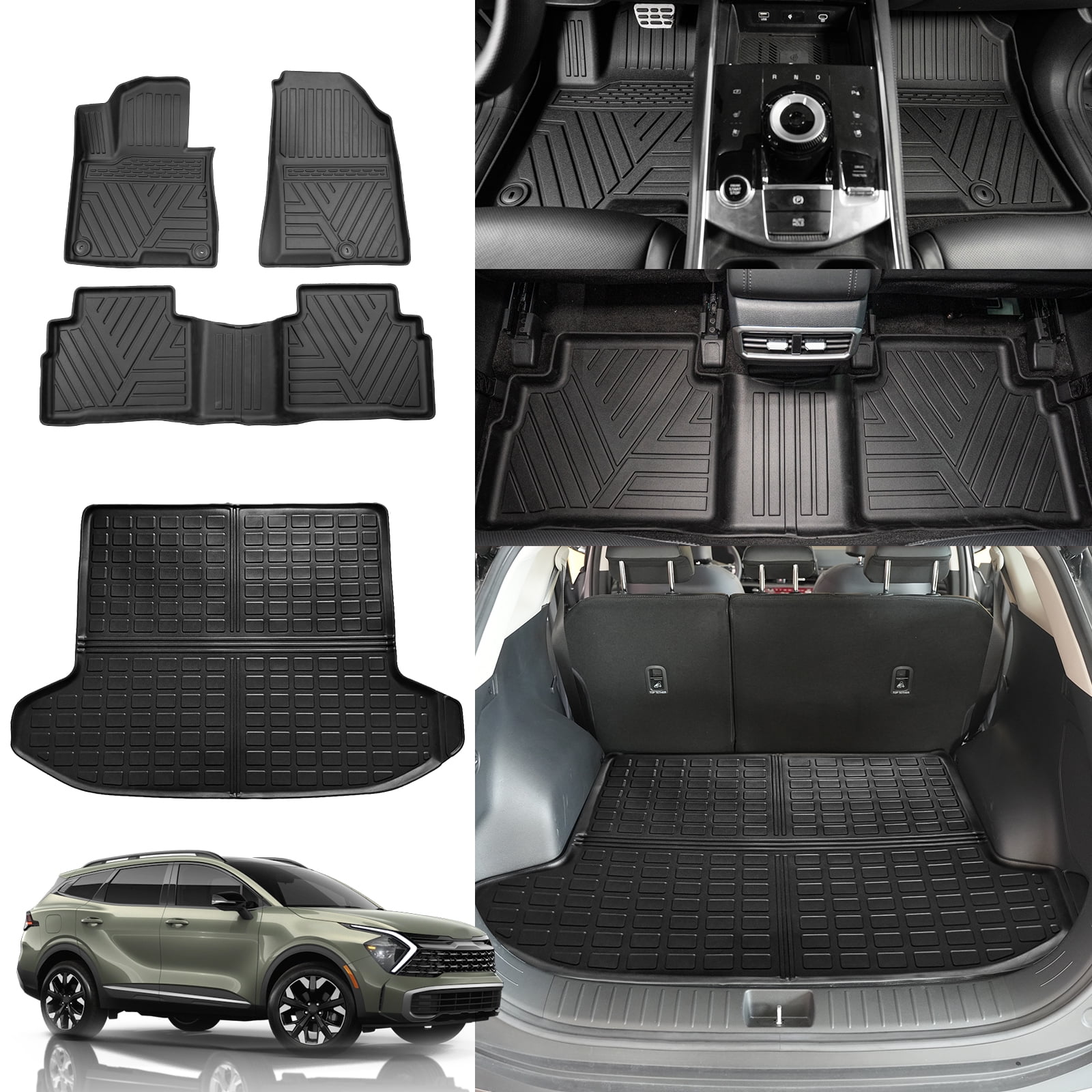 Fit 2023 2024 Kia Sportage Floor Mats Trunk Mat Cargo Mat Cargo Liner