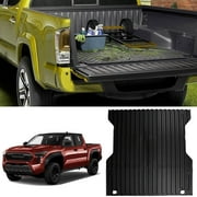 Fit 2024-2026 Toyota Tacoma Truck Bed Mat for 5FT Toyota Tacoma 2024 2025 2026 Pickup Accessory All-Weather Protector TPE Rubber Truck Bed Liner, Black