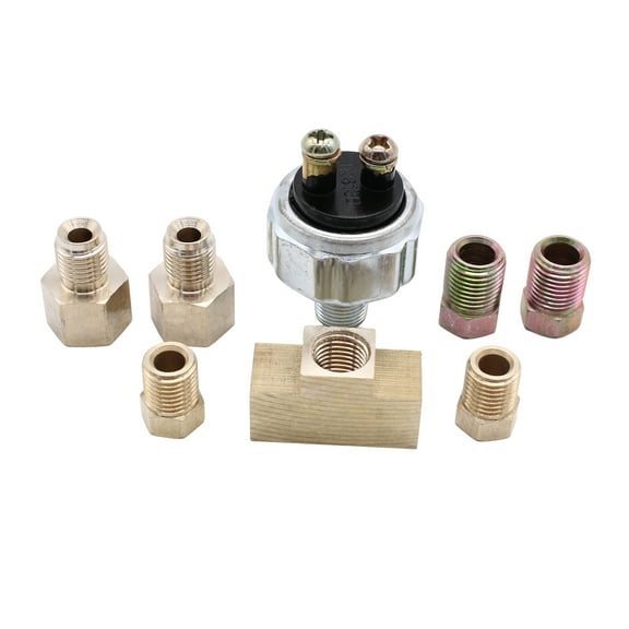 Fit 3/16 or 1/4 In Line Auto Parts In Line Brake Light Switch Kit Universal Hydraulic Brake Light Switch Car Accessories