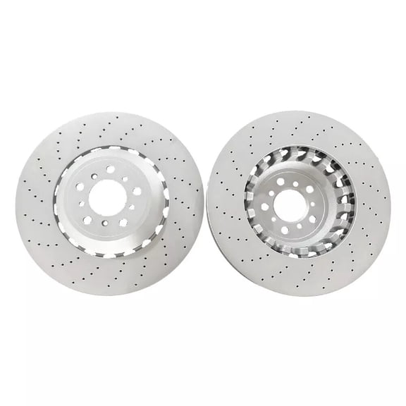 Fit 4.4L BMW M5 M6 F06 F10 F12 F13 Front&Rear Vented &Drilled Brake Disc Rotors