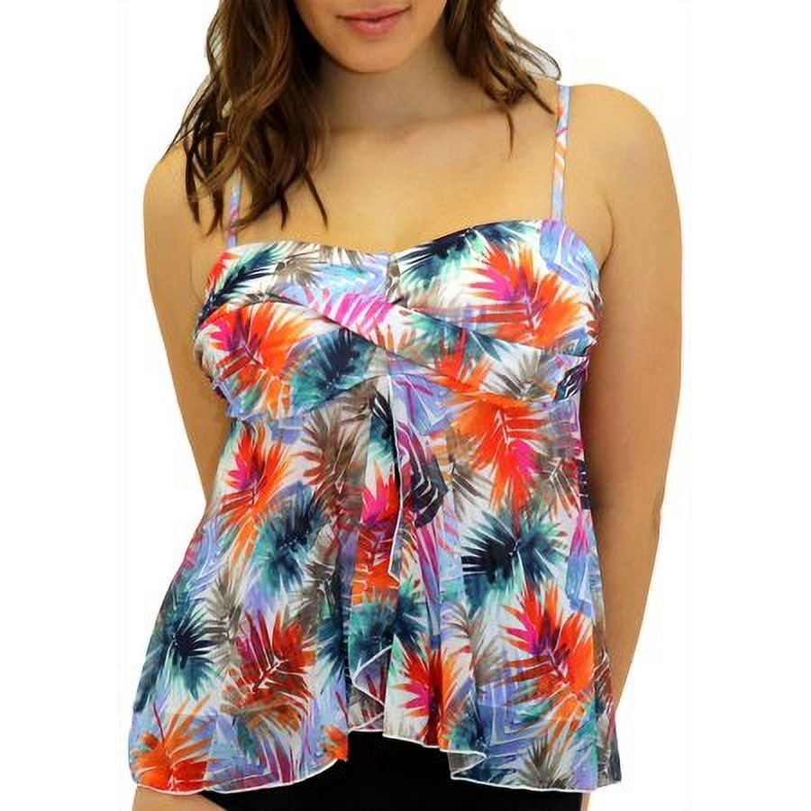 Fit 4 U MULTI Blade Mesh Flyaway Tankini Swim Top, US 12 - Walmart.com Fit 4 U MULTI Blade Mesh Flyaway Tankini Swim Top, US 12 - Walmart.com