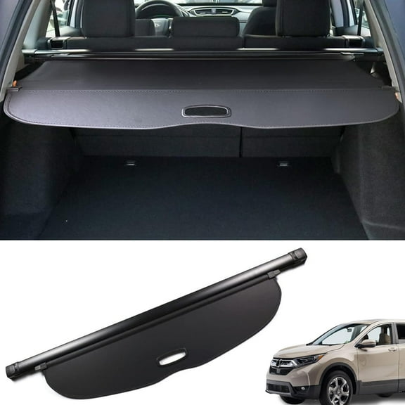 Fit 5-Door Honda CR-V 2017-2022 Cargo Cover for Honda CR-V 2017 2018 2019 2020 2021 2022 SUV Crossover Accessory Black Retractable Rear Trunk Privacy Security Shield Shade