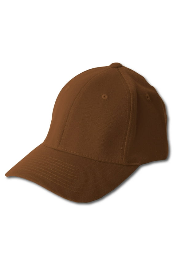 Fit All Flex Fitted Hat - Brown, Large-XL