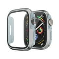 thumbnail image 1 of Fit for Apple Watch Series 9/8/7 45mm Case Bumper with Screen Protector, [Matte Metal Aluminum Bezel][Soft TPU Bumper] Anti-Scratch & Military-Grade Cover for iWatch Series 9/8/7 45mm,Gray, 1 of 10