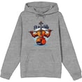 thumbnail image 1 of Fit As A Fiddle Violin Humor Adult Heather Gray Long Sleeve Hoodie-XS, 1 of 1