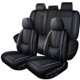 thumbnail image 1 of Fit for BUICK ENCORE GX 2021, Black and Blue Edges Car Seat Covers, Faux Leather 5 Seats Full Set With Lumbar Support Beautify Interior, Airbag-Compatible, 1 of 7