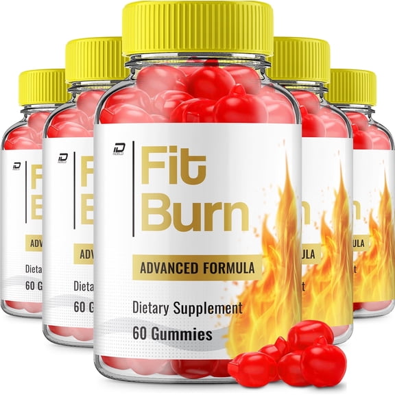 Fit Burn ACV Gummies Supplement – FitBurn ACV Gummy Apple Cider Vinegar 1000MG, 5 Pack, 300 Gummies