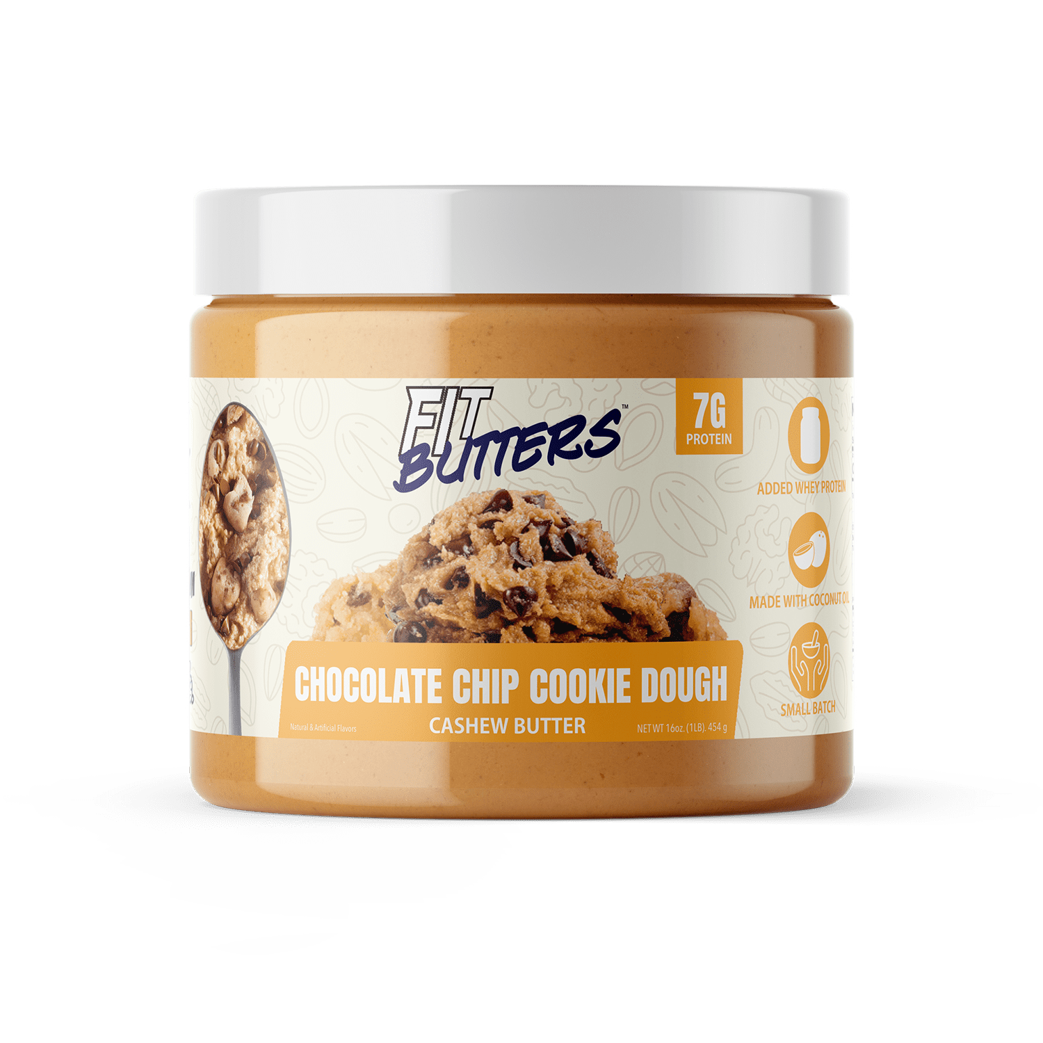 Fit Butters Chocolate Chip Cookie Dough Cashew Butter, 16 oz