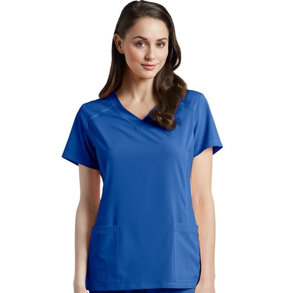 Fit By White Cross Women's V-Neck Solid Scrub Top