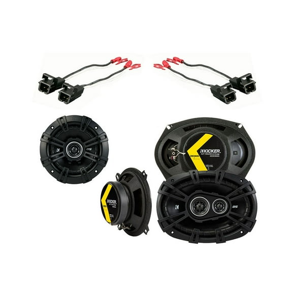 Fit Chevy Express Van 1996-2002 Factory Speaker Upgrade Kicker (2) DSC65 Package