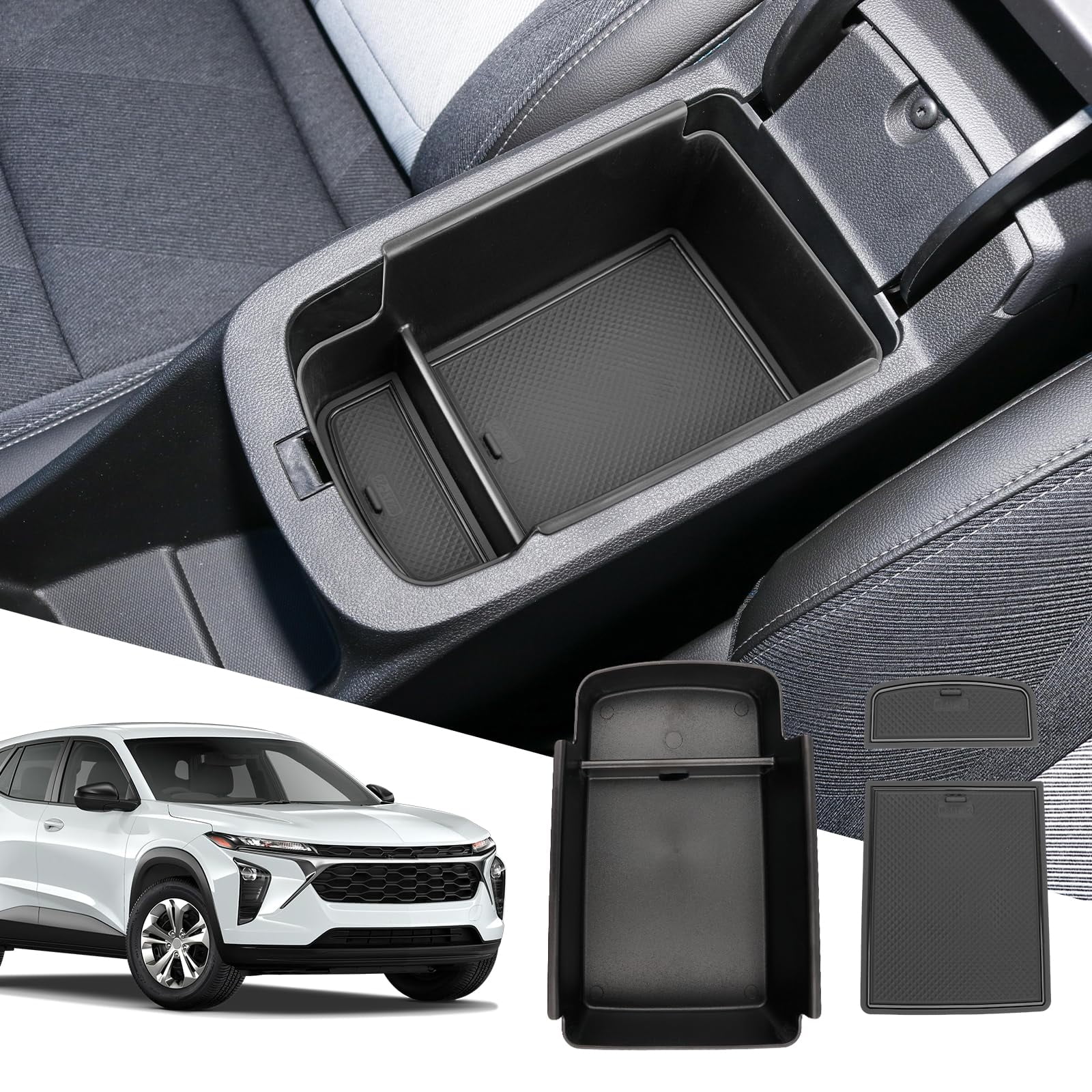 Fit for Chevy GP27 2024 Trax Armrest Storage BoxConsole Organizer Tray