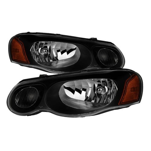 Fit Chrysler 04-06 Sebring 4Dr /Convertible Black Housing Replacement Headlights
