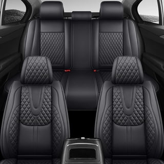 Fit for Chrysler 200 2012 Seat Cover, Black Car Seat Covers, Faux Leather 5 Seats Full Set Waterproof Protect and Upgrade Seats, Only 4 DOOR SEDAN, Protect Car Seats