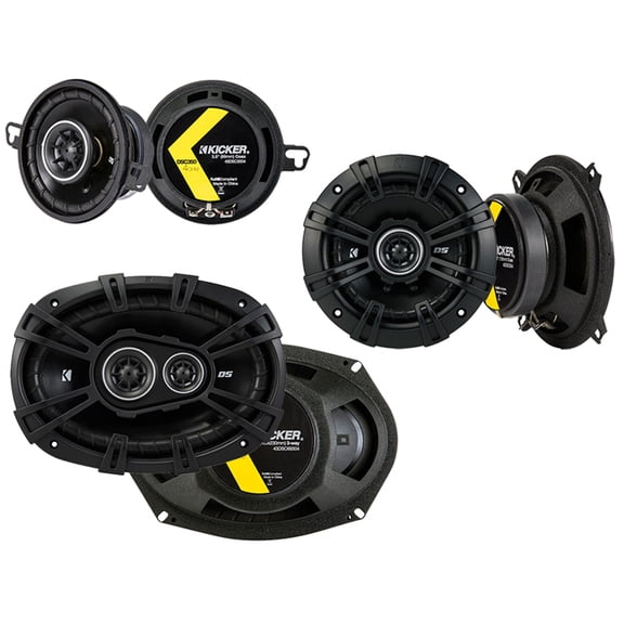 Fit Chrysler Concorde 1993-1997 Factory Speaker Upgrade Kicker DS Series Package