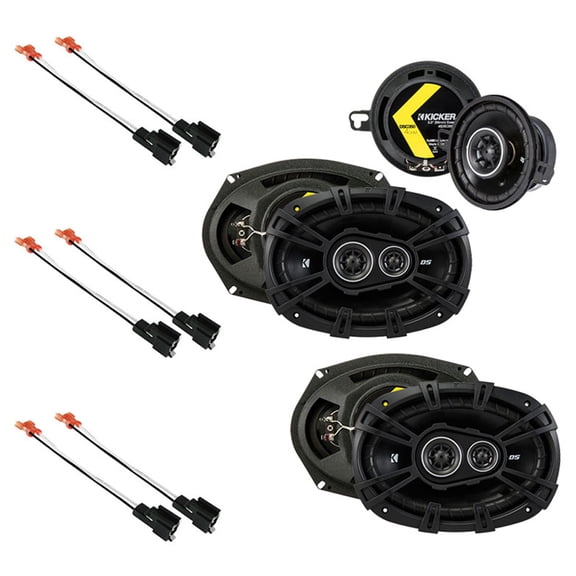 Fit Chrysler Sebring Convertible 1996-2000 OEM Speaker Upgrade Kicker DS Package