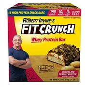 Fit Crunch Chef Robert Irvines Whey Protein Bars, 18 Count Chocolate Peanut Butter