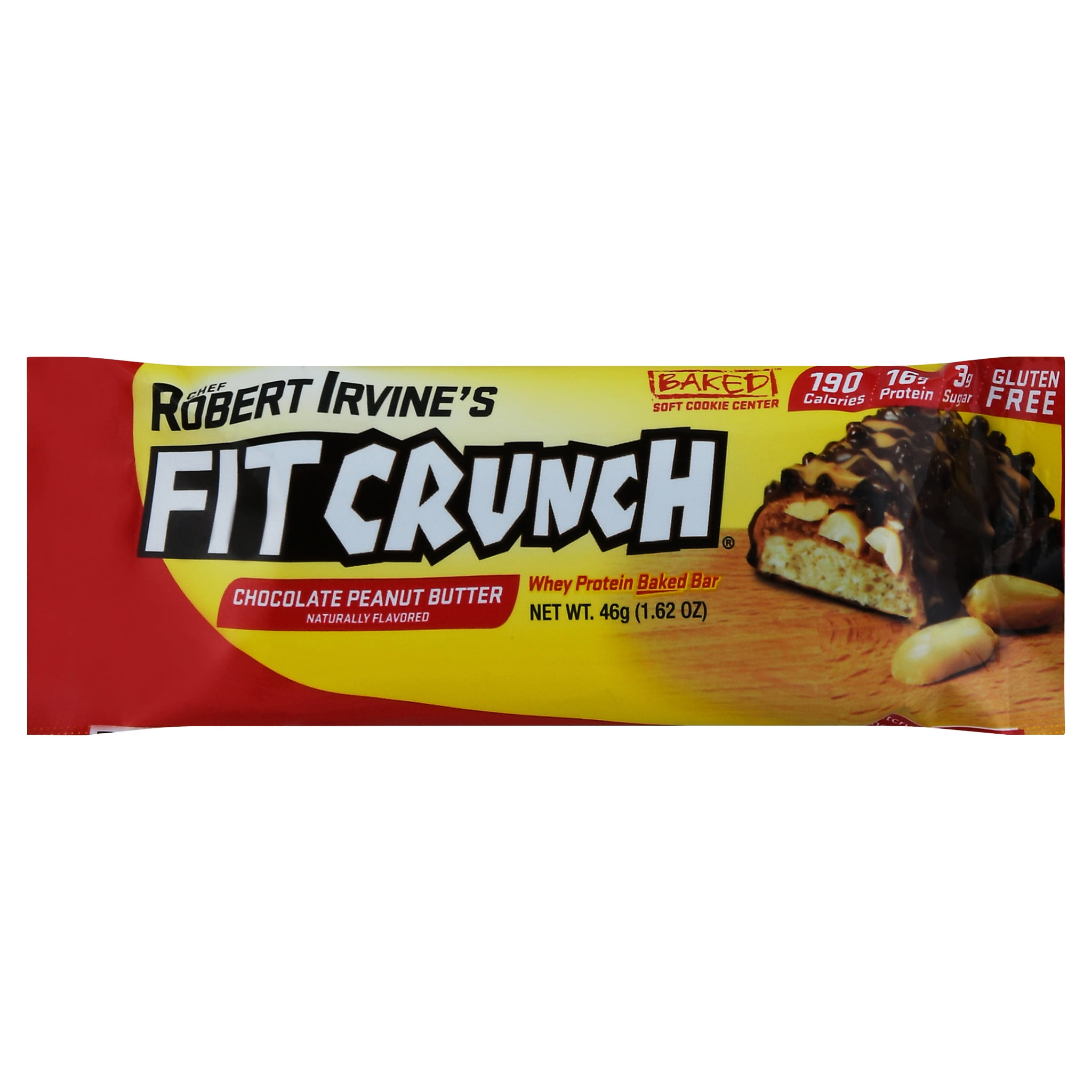 Fit Crunch Chocolate Peanut Butter High Protein Baked Bar, 1.62oz, 1ct