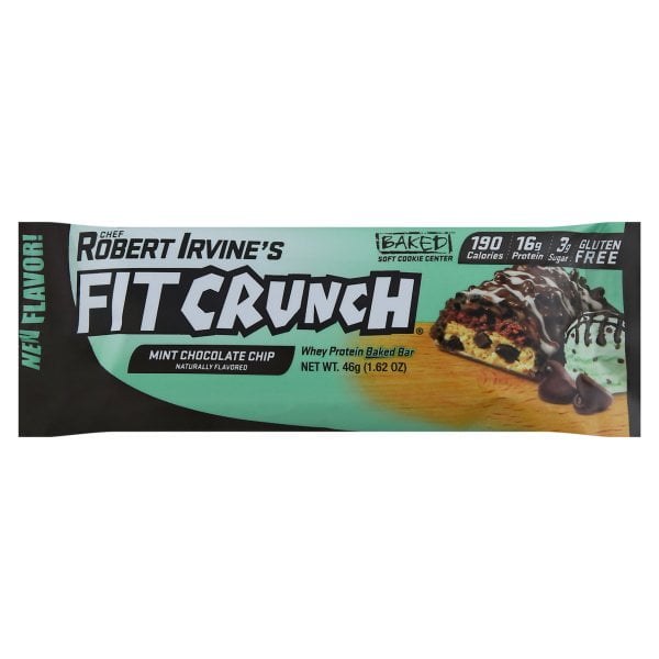 Fit Crunch Mint Chocolate Chip High Protein Baked Bar, 1.62oz, 1ct
