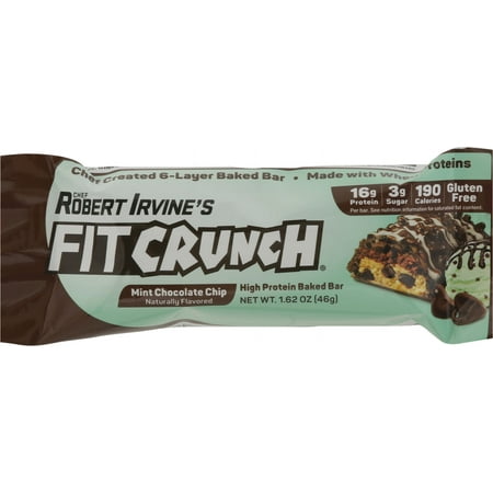 Fit Crunch Mint Chocolate Chip High Protein Baked Bar, 1.62oz, 1ct