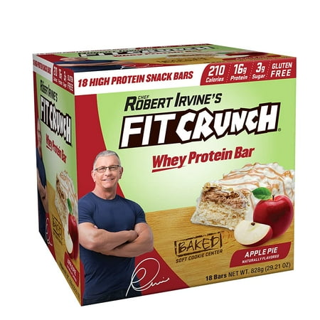 Fit Crunch Snack Size Protein Bar, Apple Pie, 16g Protein, 18 ct.