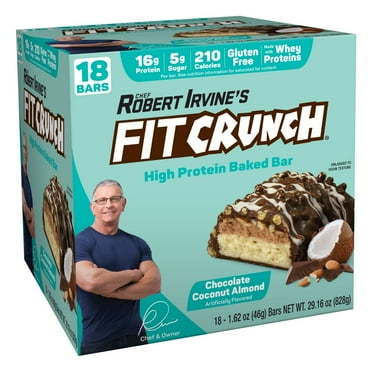 Fit Crunch Snack Size Protein Bar, Chocolate Coconut Almond, 16g Protein, 18 ct.