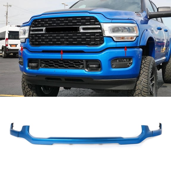 Fit Dodge Ram 2500 3500 4500 2019-2024 Front Lower Grille Molding Trim Hydro Blue 3PCS