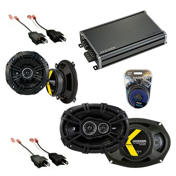 Fit Dodge Ram Charger 1984-1993 Speaker Upgrade Kicker DSC693 DSC5 & CXA360.4