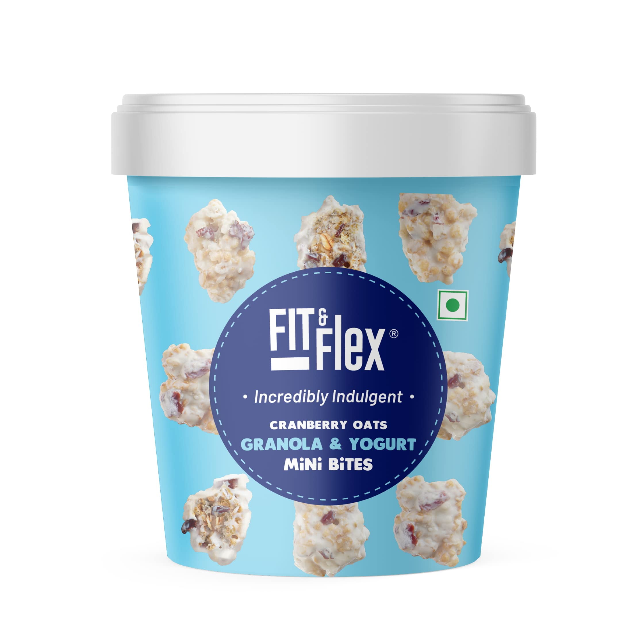 Fit & Flex Cranberry Oats Granola & Yogurt Mini Bites Oat Rich Healthy  Snacks High Dietary Fibre Sweet Treats - Pack Of 1, 250Gm
